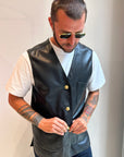 Vintage Leather Vest