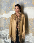Vintage Fringed Leather Jacket