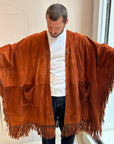 Vintage Suede Poncho