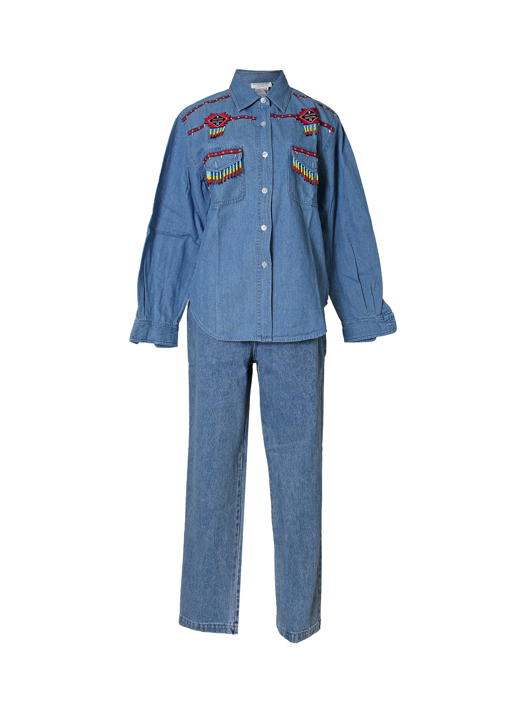 Vintage Denim Pants Set