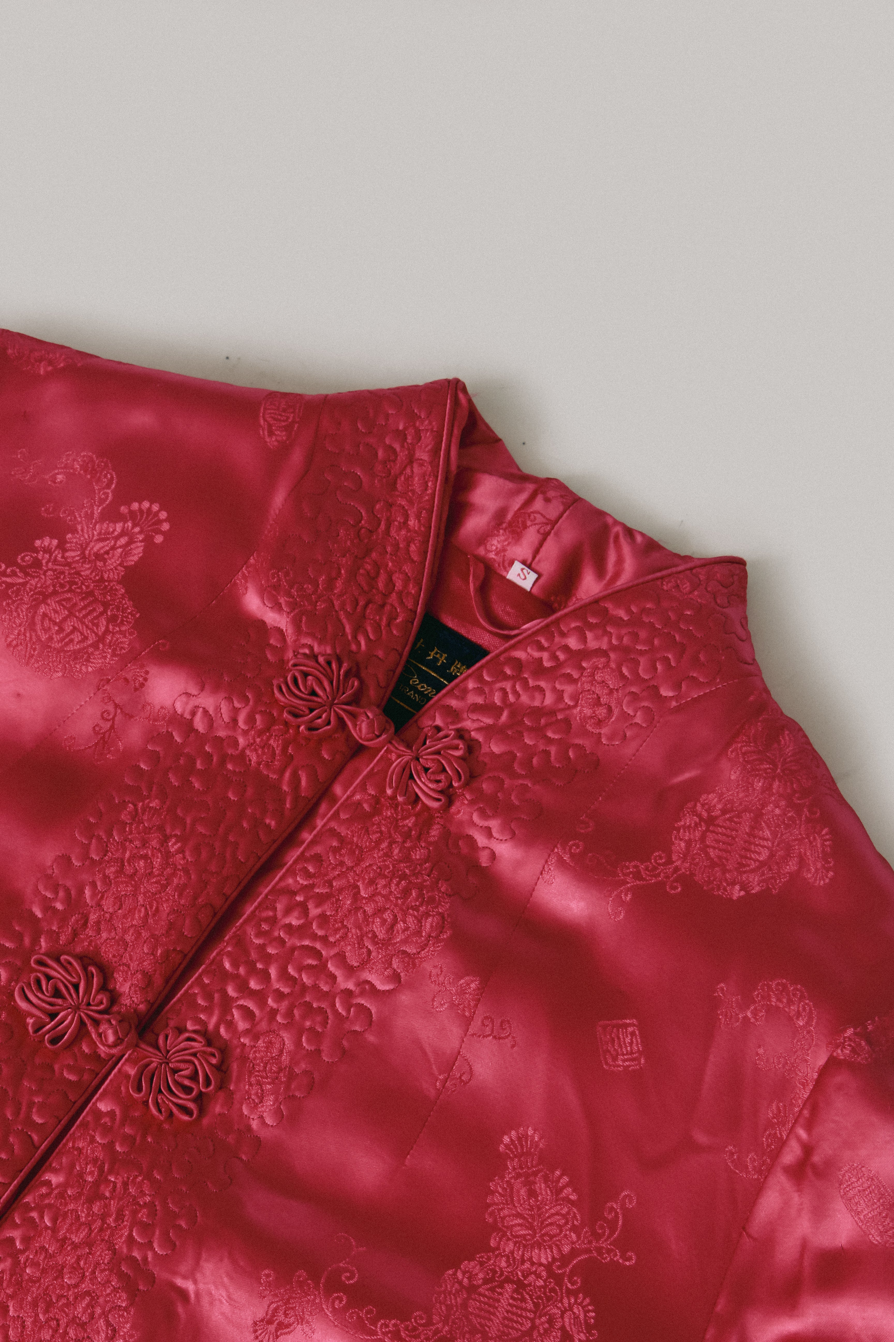 Vintage Peony Mandarin Jacket