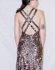 Vintage Leopard Cocktail Dress