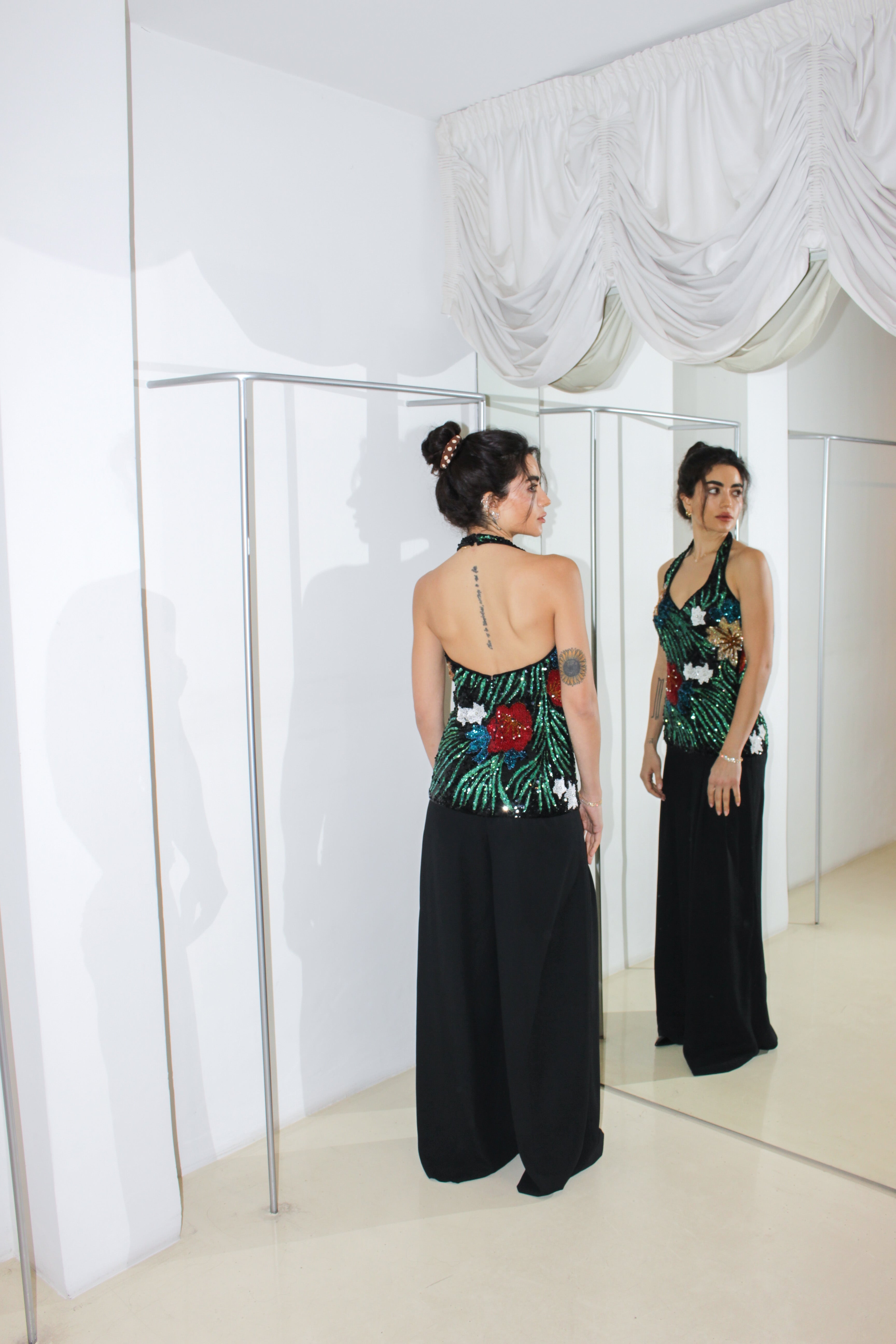 Vintage Sequined Jumpsuit