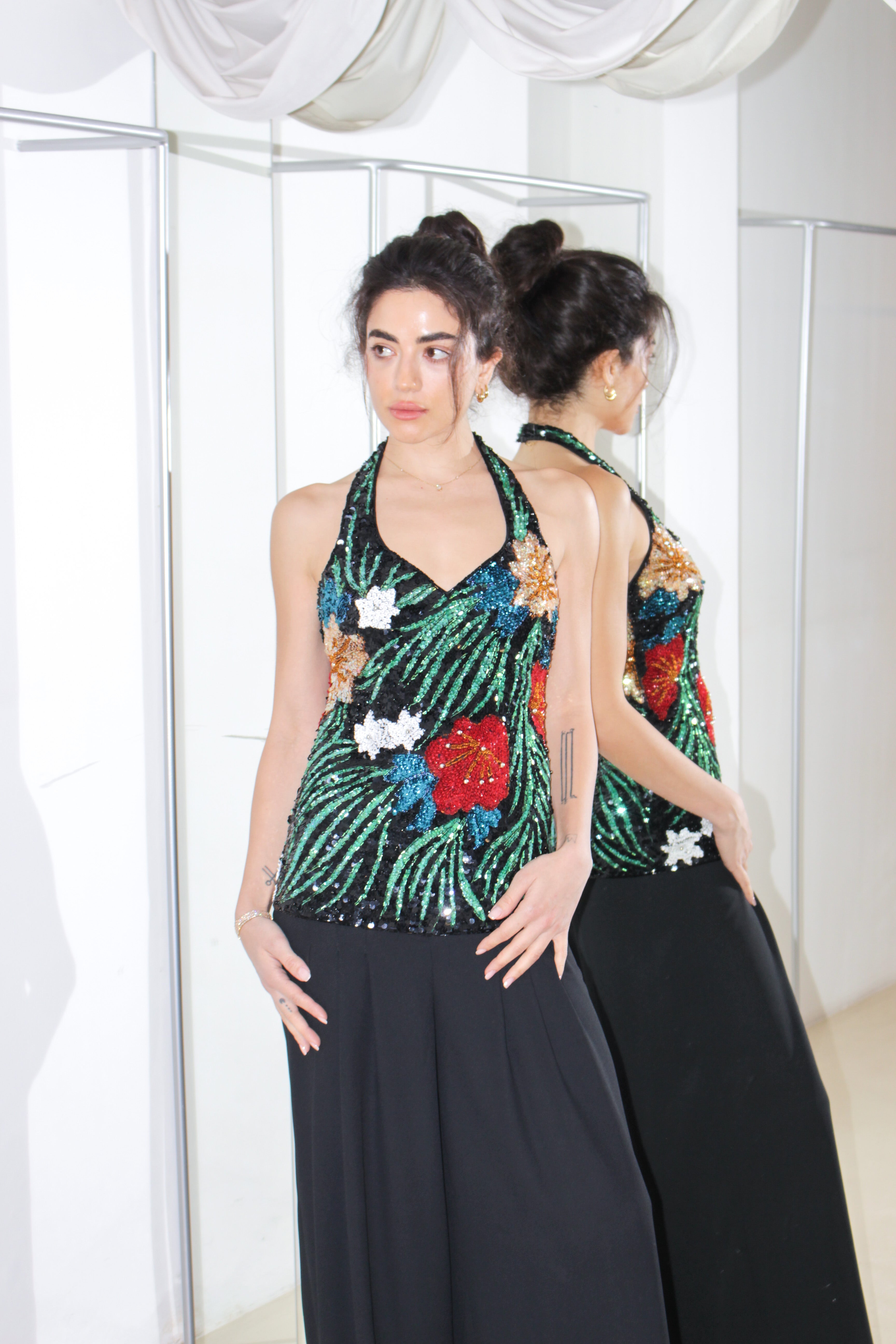 Vintage Sequined Jumpsuit