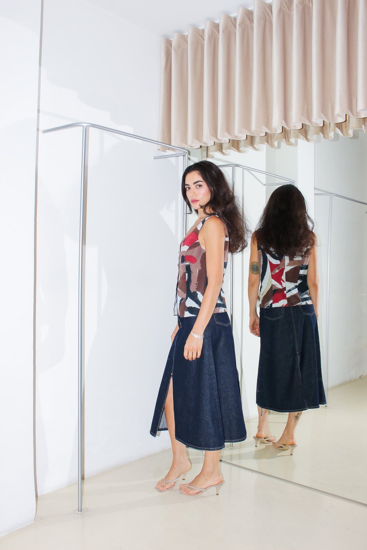 Vintage Fendi Shirt Vest Co-Ord Set