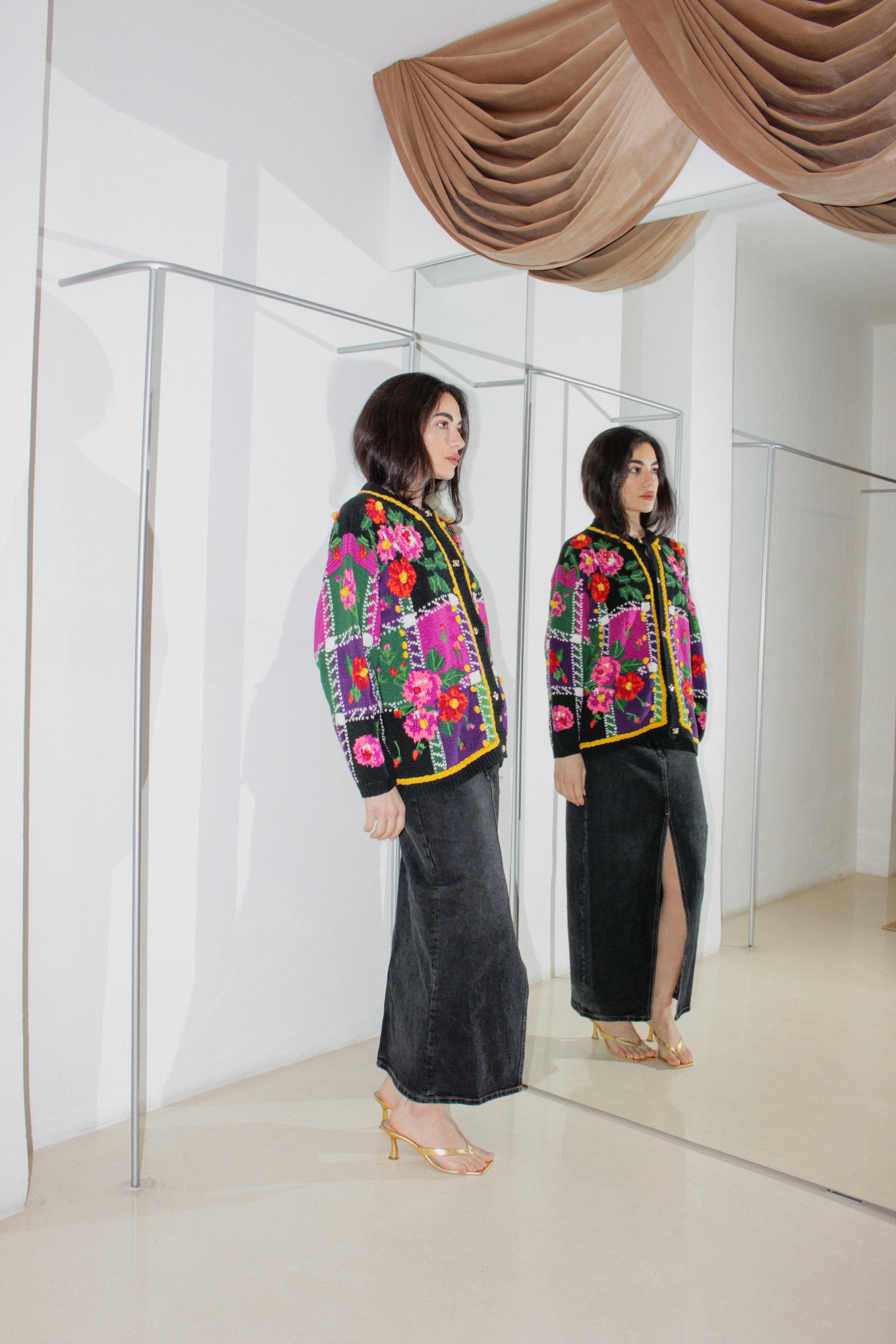 Vintage Floral Cardigan