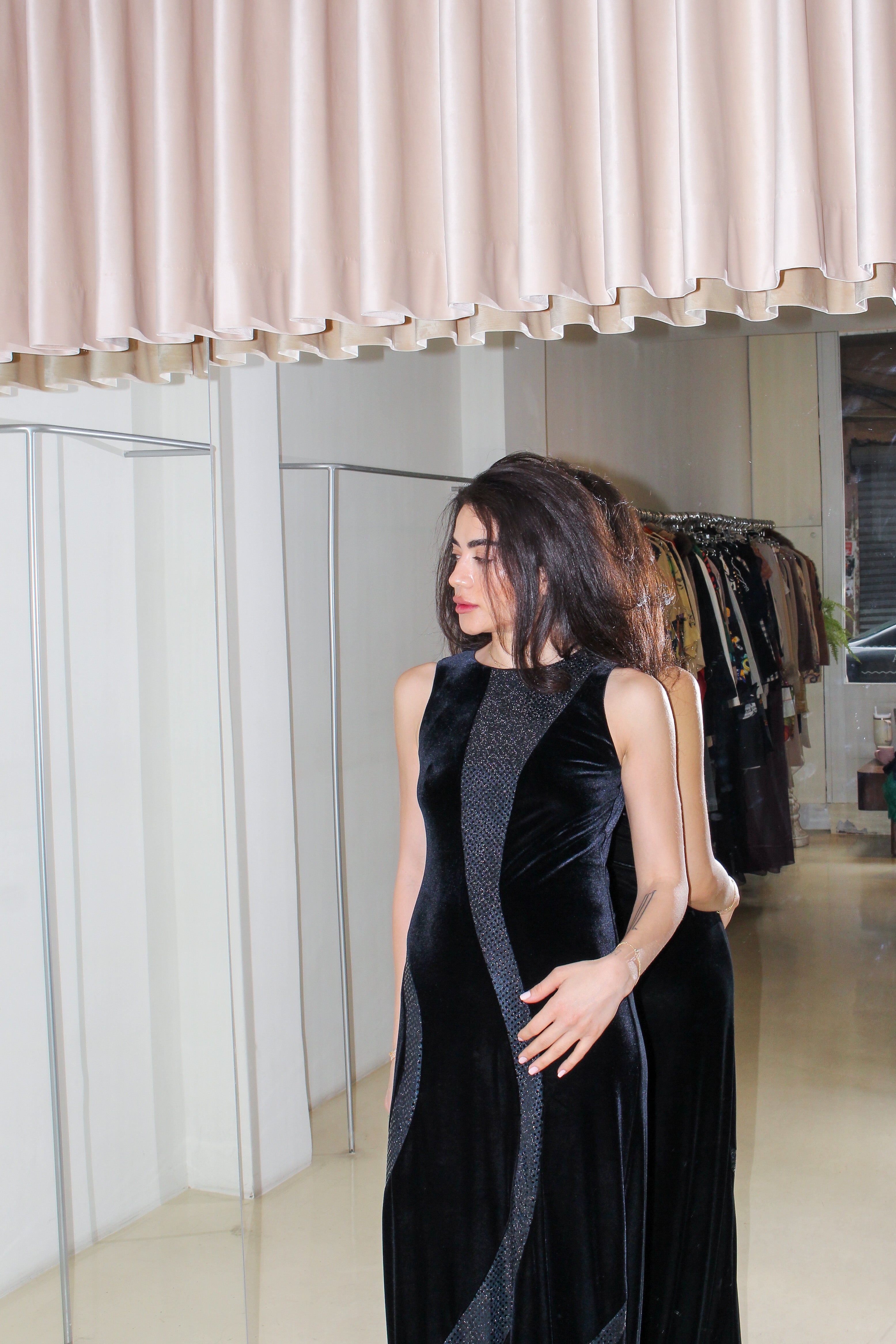 Vintage Velvet Dress