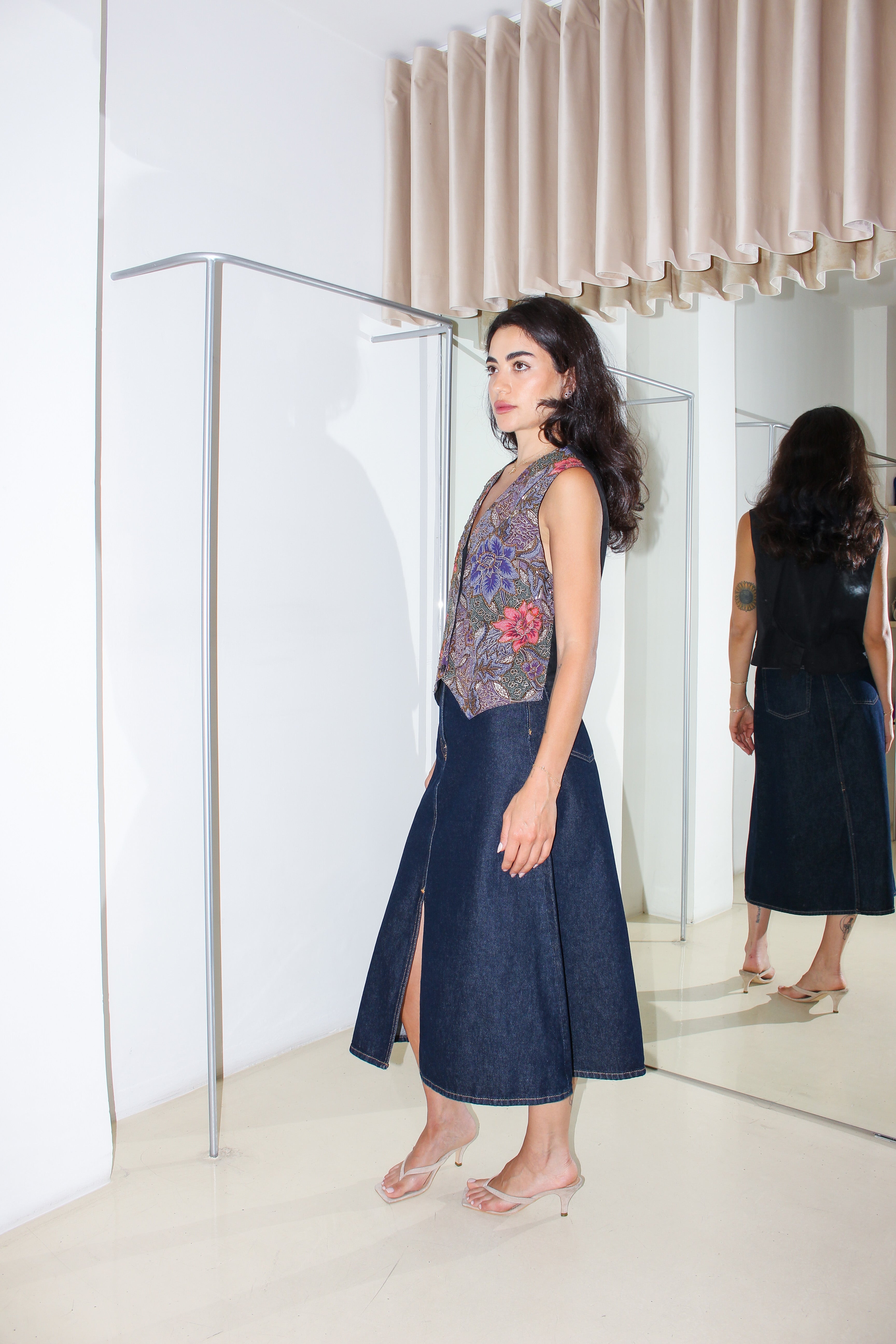 Vintage Denim Skirt