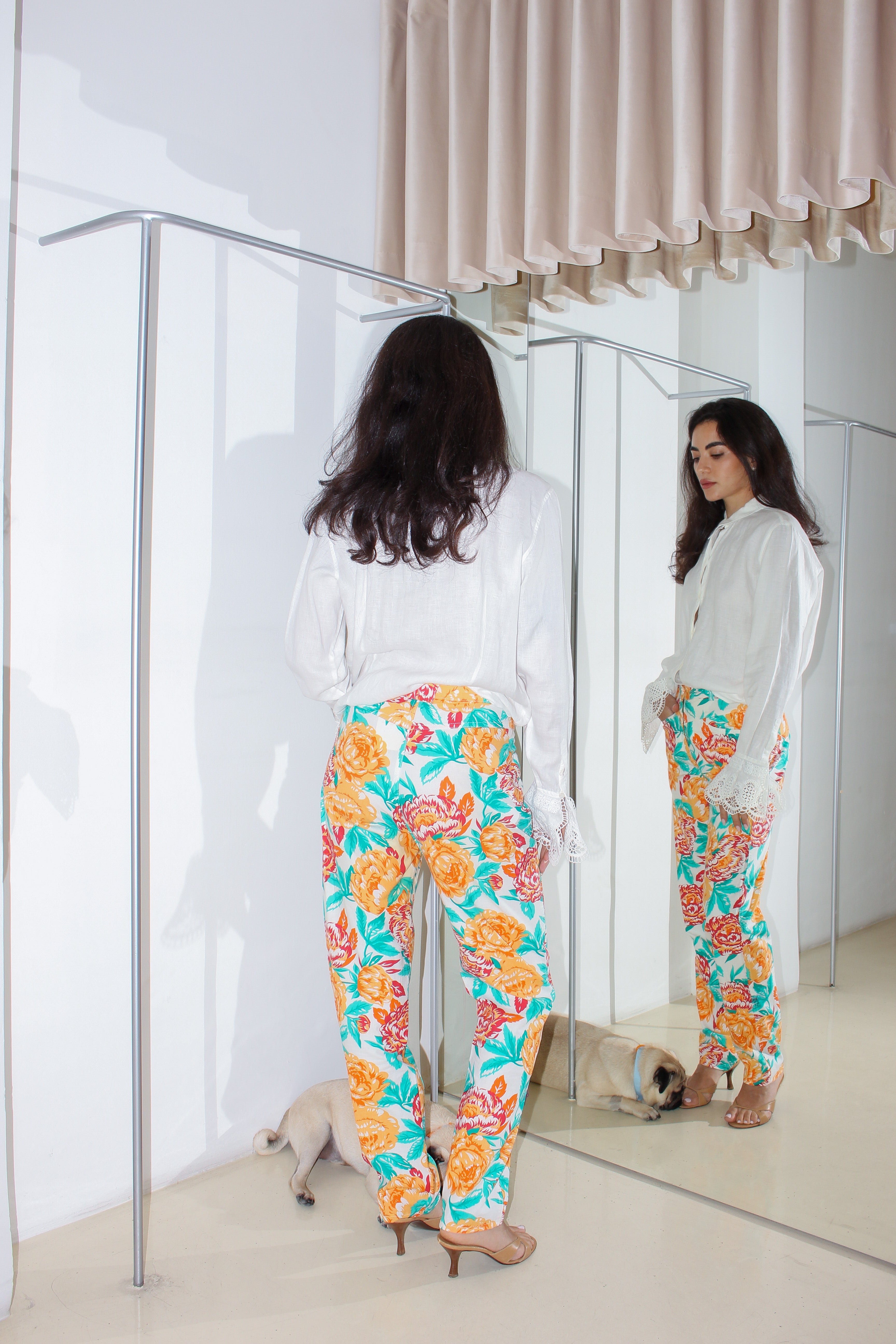 Vintage Floral Pants