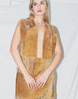 Vintage Suede Skirt Set