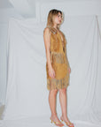 Vintage Suede Skirt Set