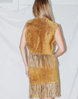 Vintage Suede Skirt Set
