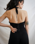 Vintage Backless Jumpsuit