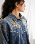 Vintage Pretty Bleu Shirt