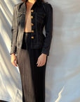 Vintage Issey Miyake Black Skirt