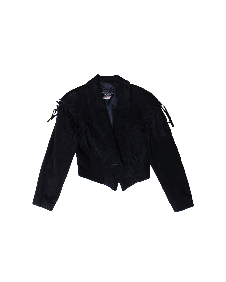 Vintage Suede Fringed Jacket