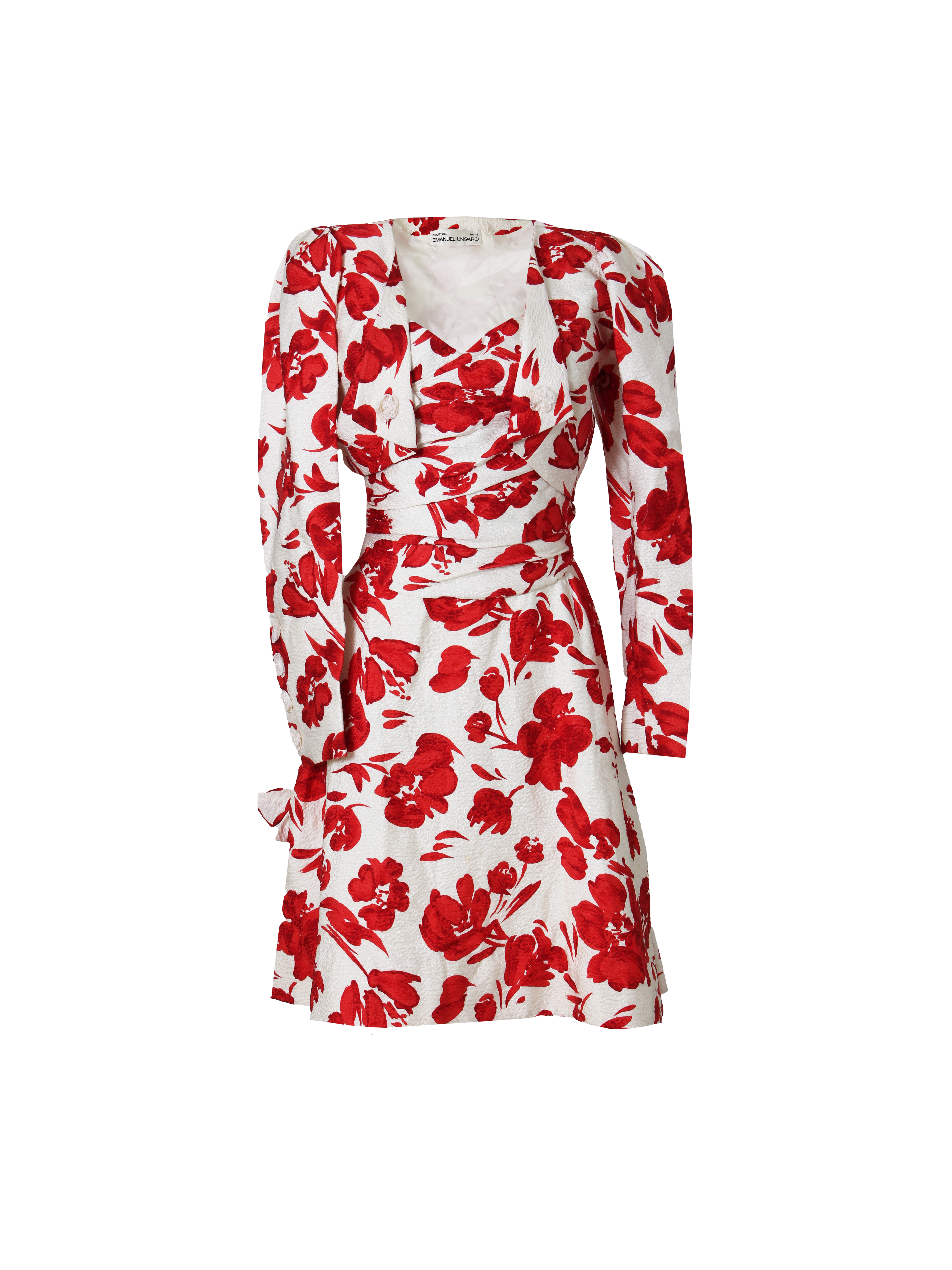 Vintage Emanuel Ungaro Couture Dress Set