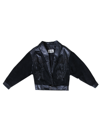 Vintage Fringed Leather Jacket