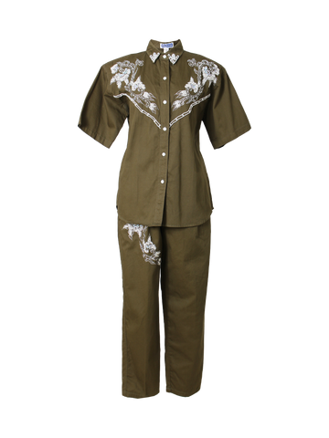 Vintage Beaded Pants Set