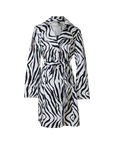 Vintage Zebra Black Trench coat
