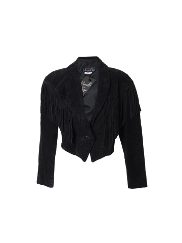 Vintage Suede Fringed Jacket