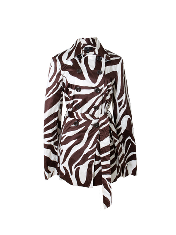 Vintage Zebra Trench coat