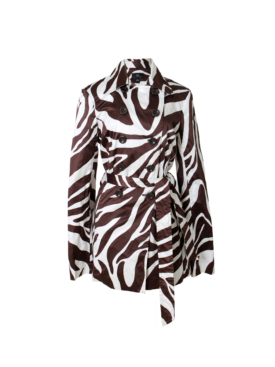 Vintage Zebra Trench coat