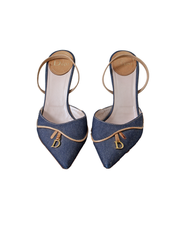 Vintage Christian Dior Slingback Mules