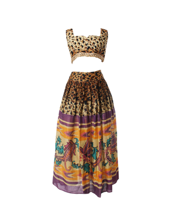 Vintage Byblos Skirt Set