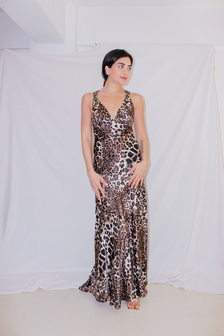 Vintage Leopard Cocktail Dress