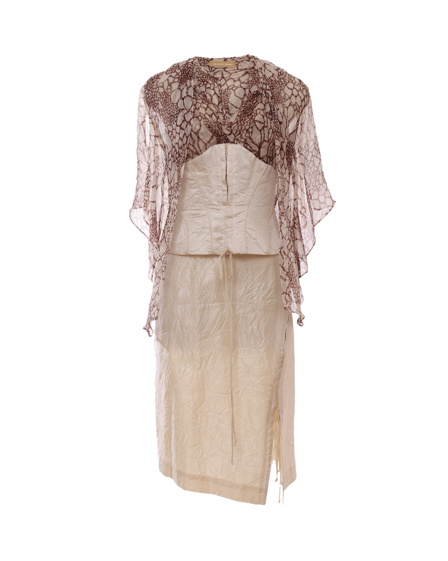 Vintage Helena Sorel Skirt Set
