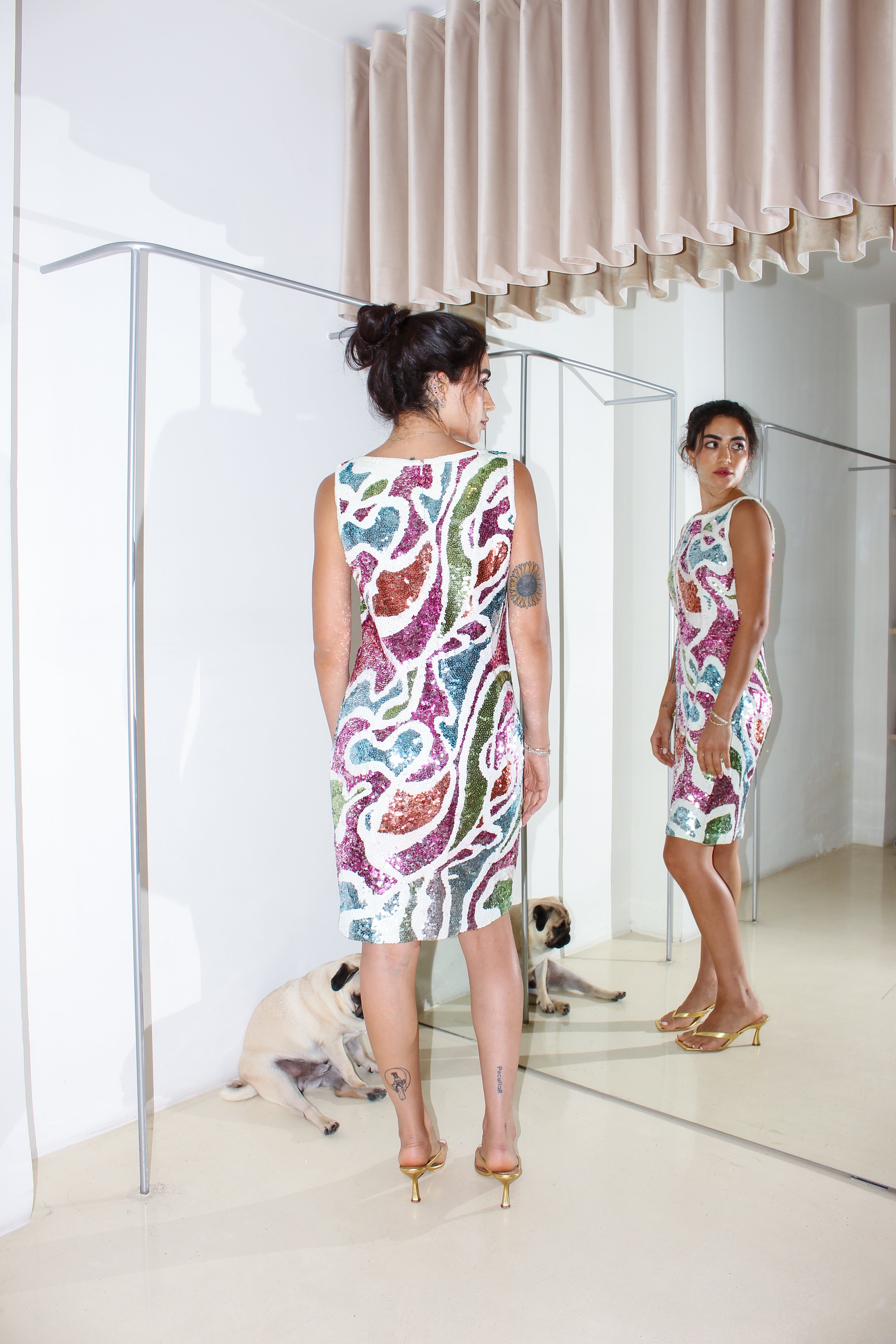 Vintage Sequined Dress