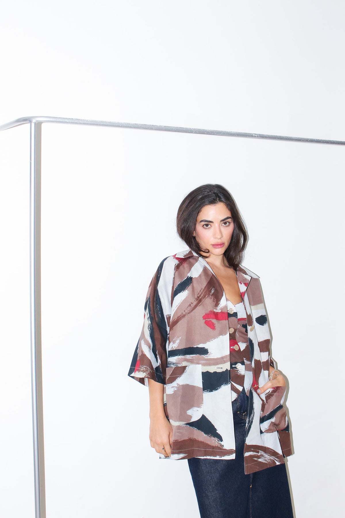 Vintage Fendi Shirt Vest Co-Ord Set
