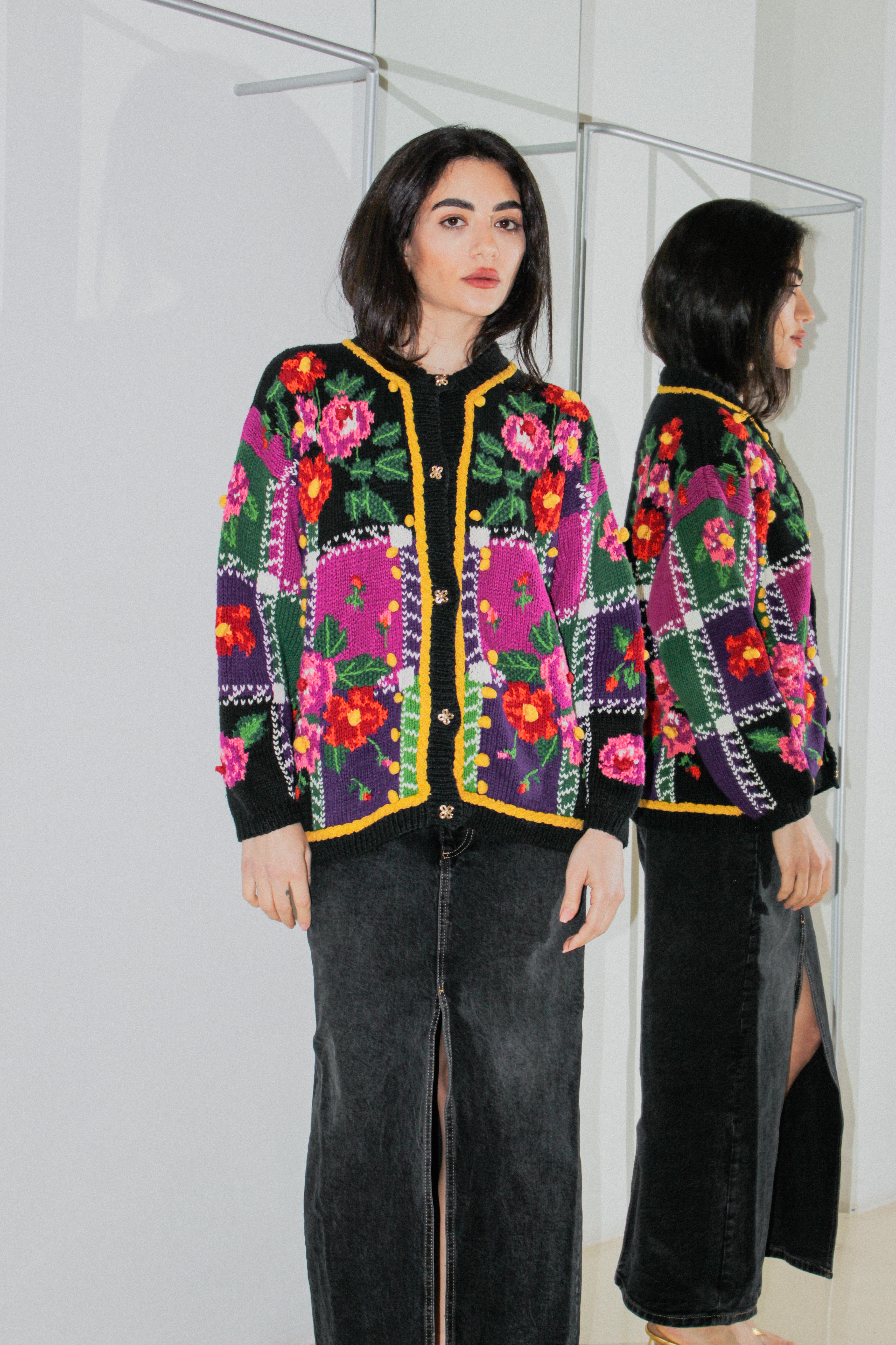 Vintage Floral Cardigan