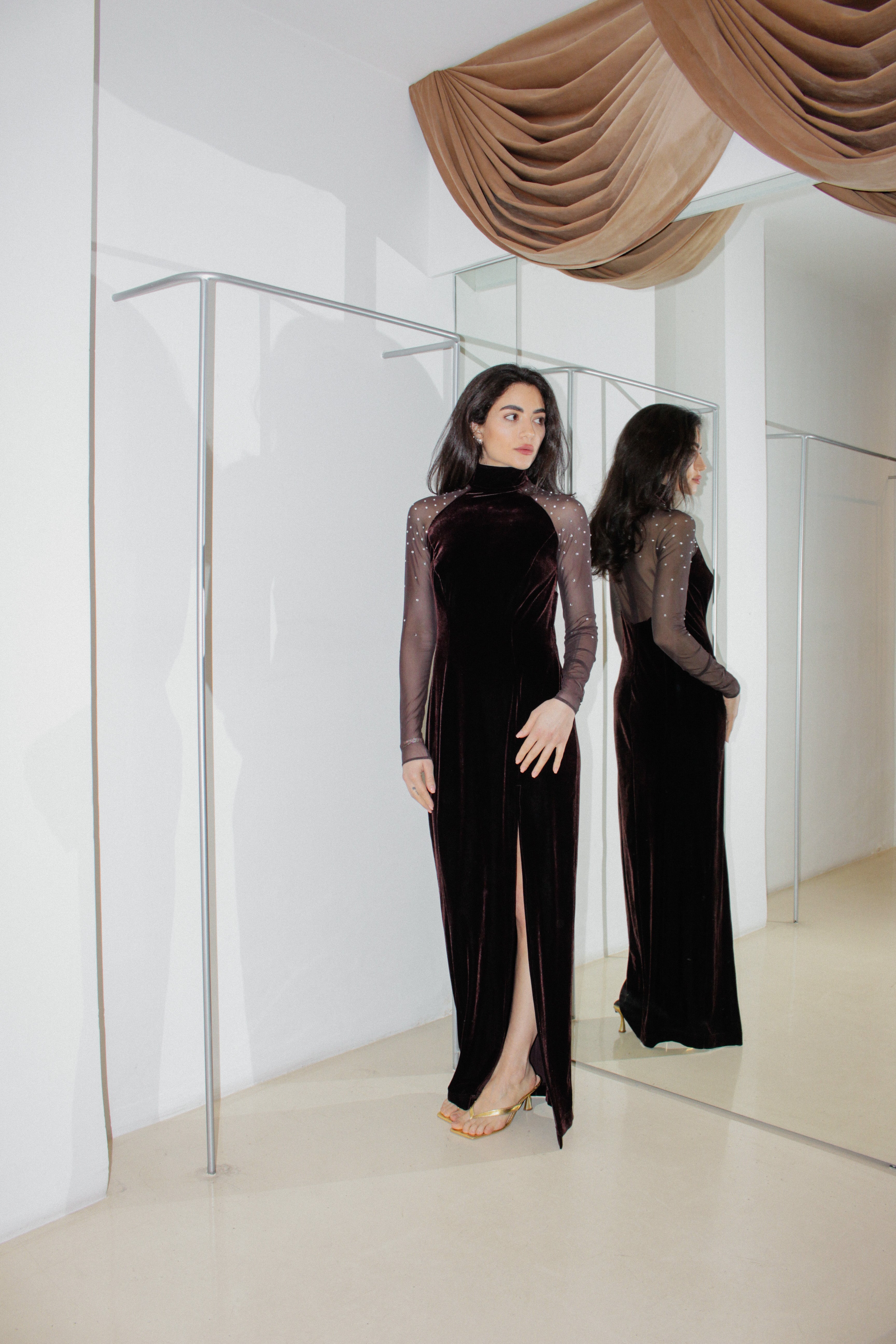 Vintage Velvet Dress