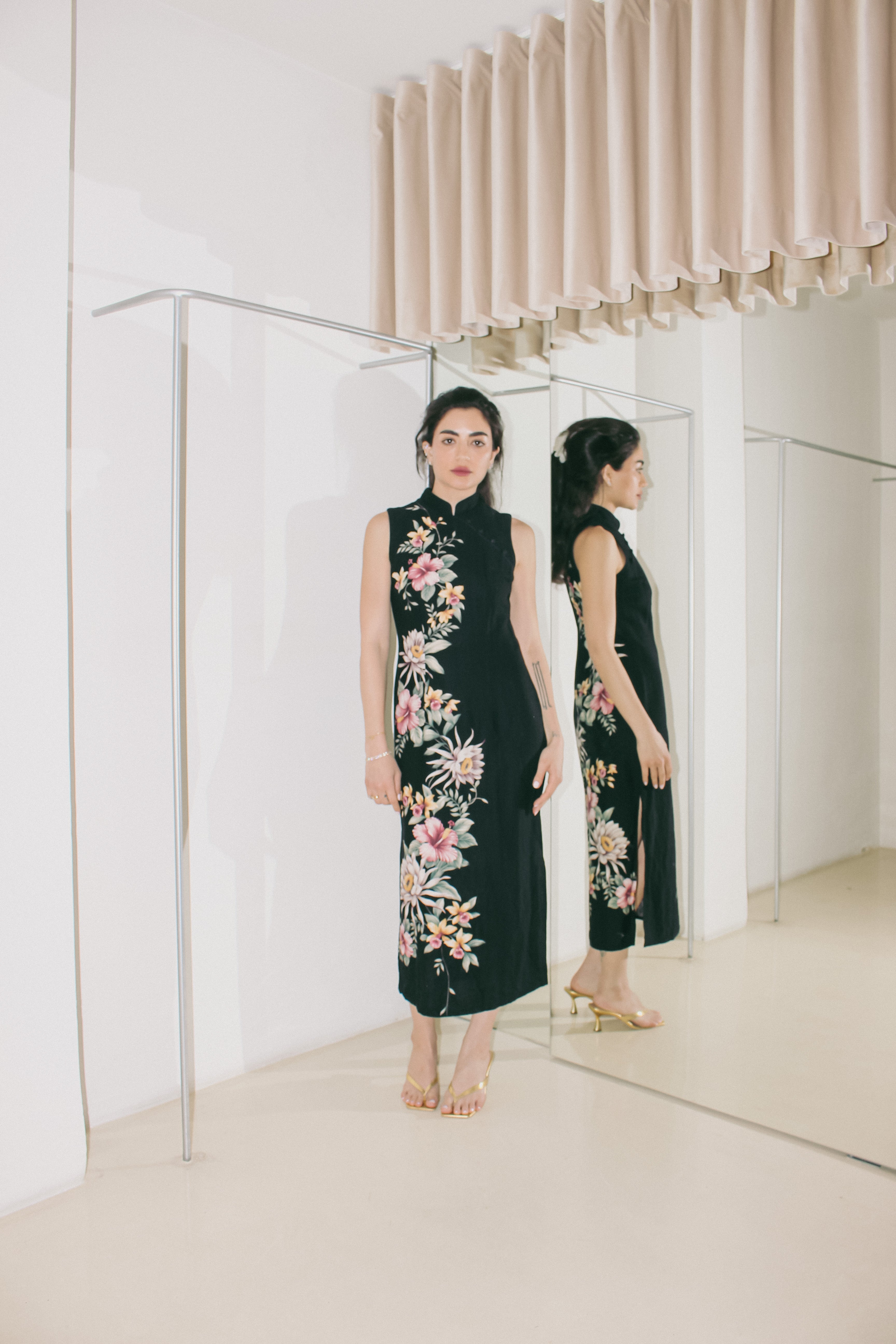 Vintage Mandarin Dress