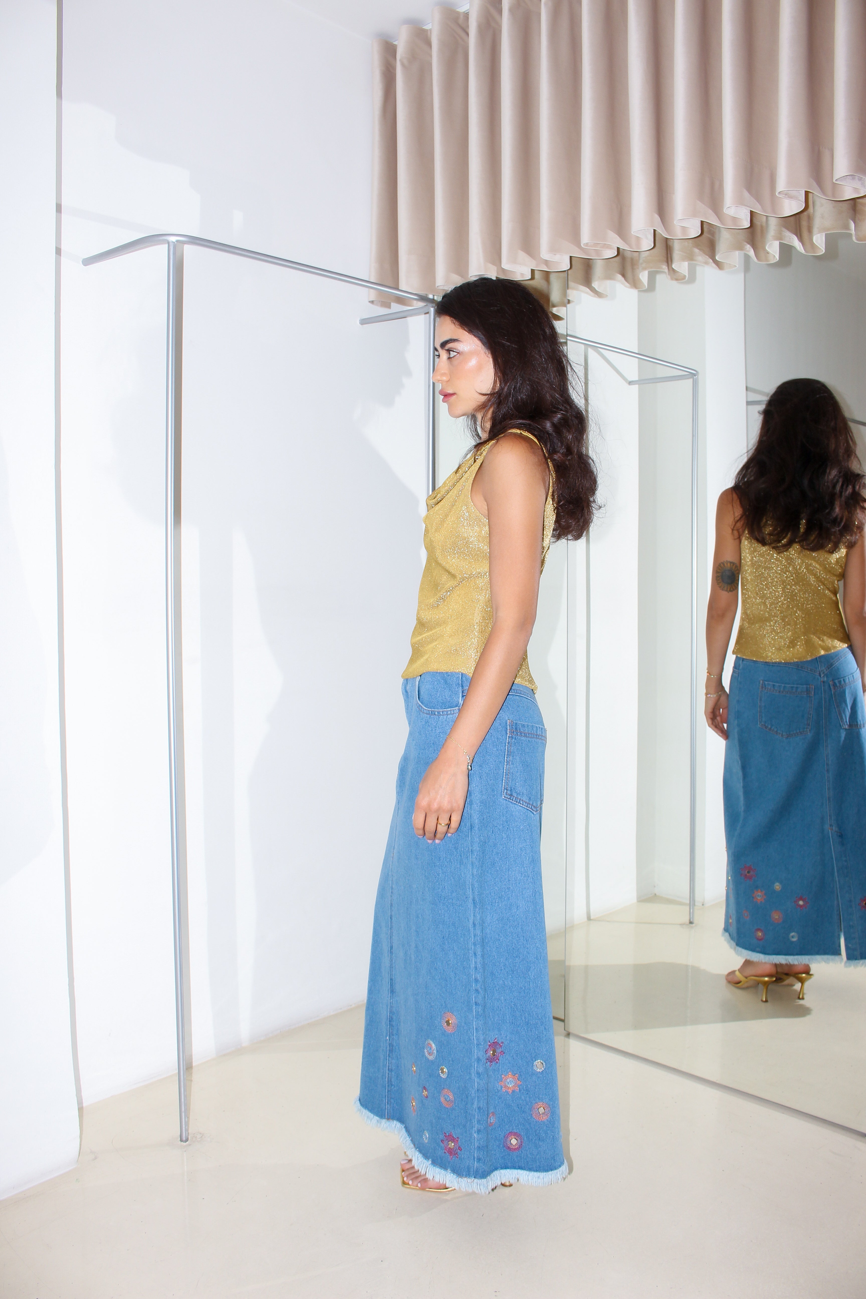 Vintage Denim Skirt