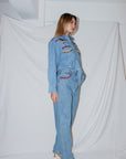 Vintage Denim Pants Set