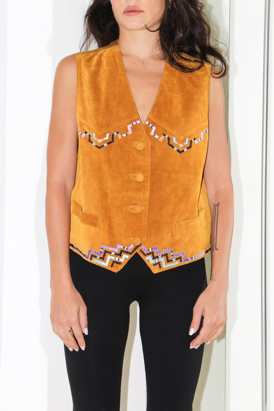 Vintage Suede Vest