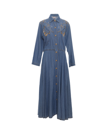 Vintage Western Denim Dress