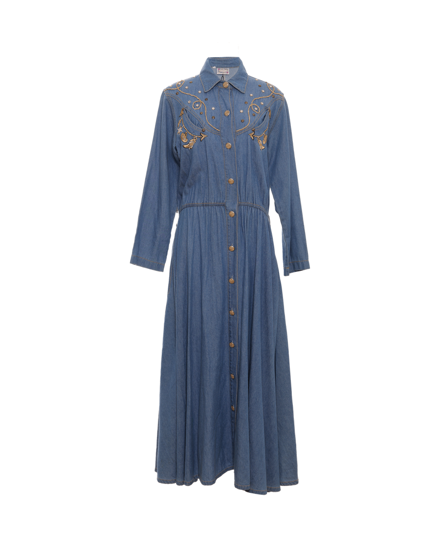 Vintage Western Denim Dress