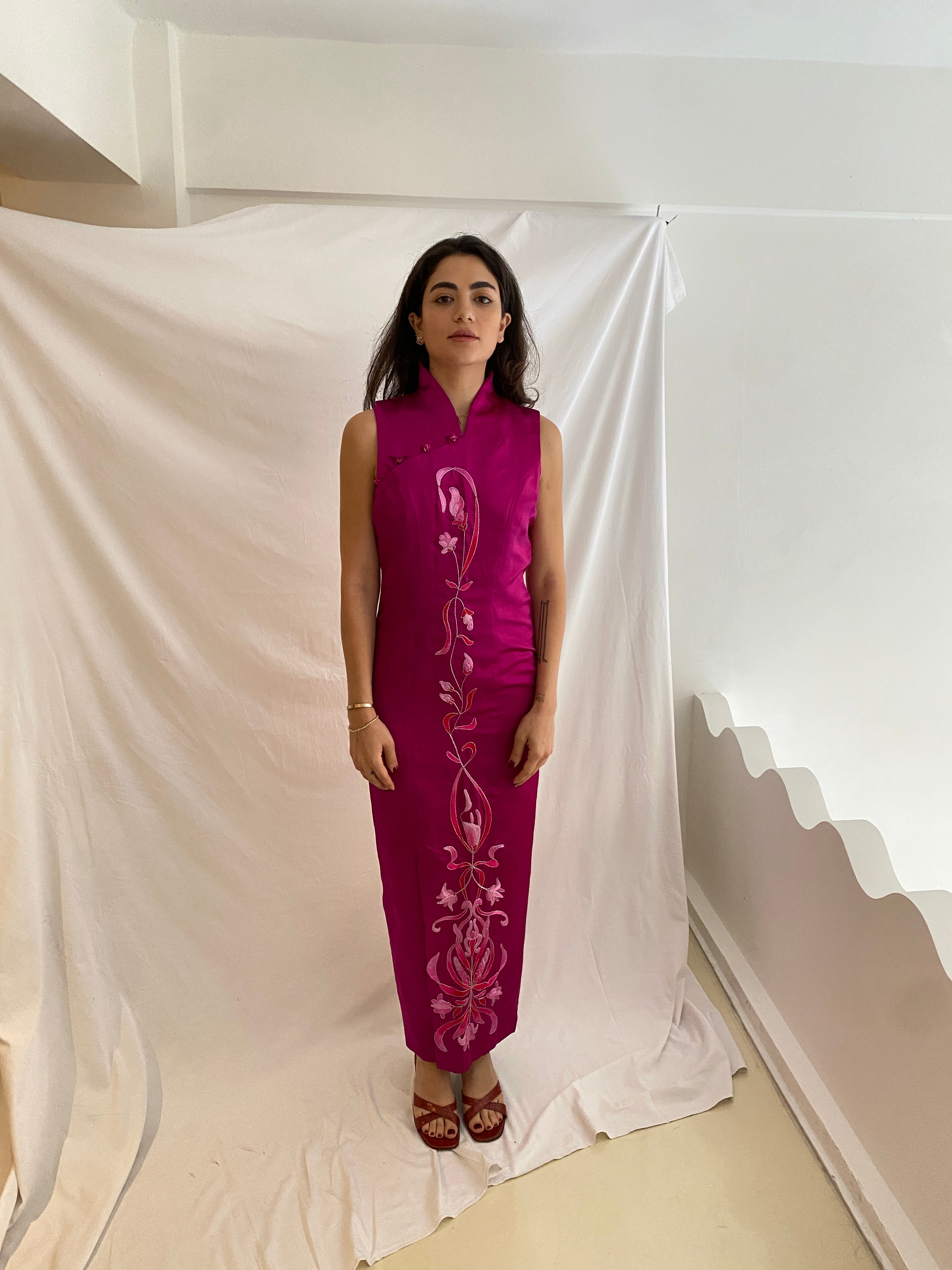 Vintage Cheongsam Dress