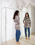 Vintage Zebra Trench coat