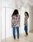 Vintage Zebra Trench coat