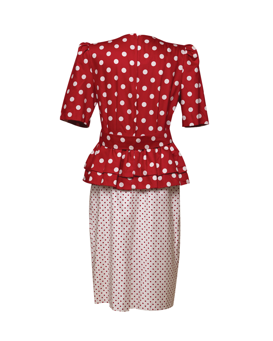 Vintage Polka Dots Dress