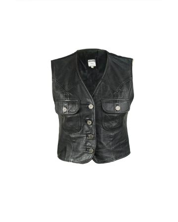 Vintage Moschino Leather Vest