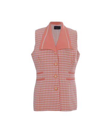 Vintage Checkered Vest